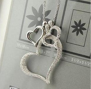 ZOSHI Heart Necklaces & Pendants Silver Color Jewellery & Jewerly 2017 Necklace Women Fashion Pendants & Necklaces Wholesale