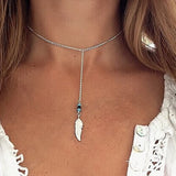 Feather Long Tassels Pendant