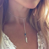 Feather Long Tassels Pendant