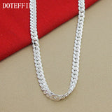 6MM 925 Sterling Silver Chain Necklace