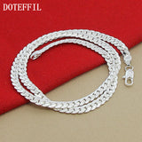 6MM 925 Sterling Silver Chain Necklace