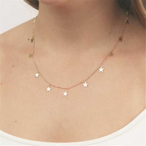 Anita Garden Sexy Collar Star Necklace gold-color Heart Pendant Choker Necklaces Fashion collares Jewelry bijoux femme XL7028