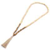 Shinus Necklace Maxi Women Statement Vintage Necklaces Tassel Long Colar Collier Mala Stone Wooden Beaded Boho Jewelry 2017