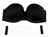 Strapless Bras Underwired Back Band Invisible Push Up bra