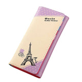 Xiniu women wallets women's handbags small clutch Paris Eiffel Tower Hasp Coin Purse  carteira feminina couro #EL