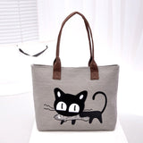 Xiniu Women Small Canvas Bag Cute Cat  Bag Women Shoulder bags  mochila feminina #LREW