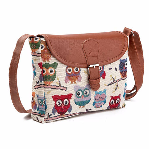 Xiniu Women Owl Printed Satchel Shoulder Bag 4 color Crossbody Bag female bags portefeuille femme #GHYW