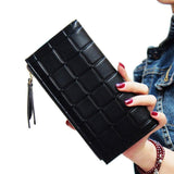 Xiniu women wallets Leather Square Long Purse Double Zipper Card holder Women's Purse carteras mujer para mujer #0504