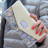 Handbags New Envelope Women Purse Pu Leather Wallet Preppy Style Long Card Holder Mobile Zip Handbag sacoche homme