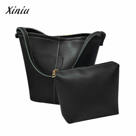 Xiniu bags Women Fashion 2pcs Leather Satchel Satchel Hobo Bag Women Messenger Bag Women Small Clutch Bag
