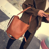 Xiniu bags Women Fashion 2pcs Leather Satchel Satchel Hobo Bag Women Messenger Bag Women Small Clutch Bag