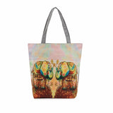 Xiniu Bags Elephant Printing Canvas Tote Casual Beach Bags bolso elefante Women's Messenger Bags feminina para mujer #YHEW