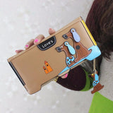 Xiniu Wallets Women Cute Puppy Dog Cartoon Binder zipper wallet Comes dog leather Coin Purse Long Wallet Card Holders Handbag#YL