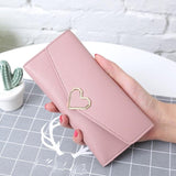 women wallets for credit cards Large Capacity Long Purses leather women wallets female #6M