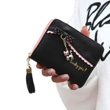 Xiniu women's wallet with zipper Lady purse in the shape of anime wallets Cat Leather Magic Wallet Women carteira feminino #YHEL