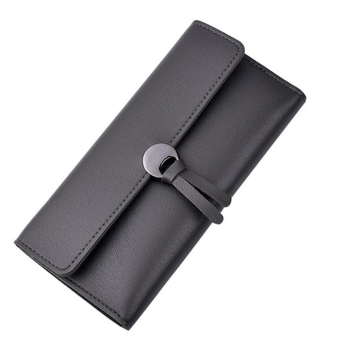 2017 new fashion women wallets female cards holder Leather Wallet Leisure Clutch Bag Long Purse carteira feminina grande #6M