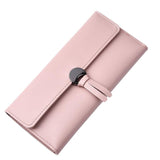 2017 new fashion women wallets female cards holder Leather Wallet Leisure Clutch Bag Long Purse carteira feminina grande #6M