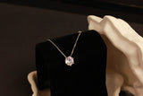 925 Sterling Silver Diamond Six Claw Maxi Necklace