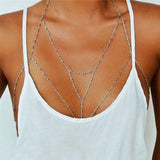 Lady Bikini Harness Necklace Bralette Chain