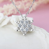 1PC Chic Snowflake Pendant Rhinestone Crystal Party Xmas Elegant Pendant