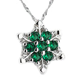 1PC Chic Snowflake Pendant Rhinestone Crystal Party Xmas Elegant Pendant