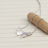 Pure 925 Sterling Silver Butterfly Necklace