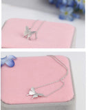 Pure 925 Sterling Silver Butterfly Necklace