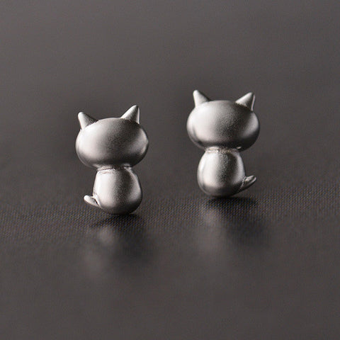 925 sterling silver Kitty Earring