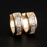 17KM Gold Crystal Zircon Earring